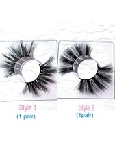 Extra Long Eye Lashes / 2 Pairs / Fake Eye Lashes / Black / 2 Styles
