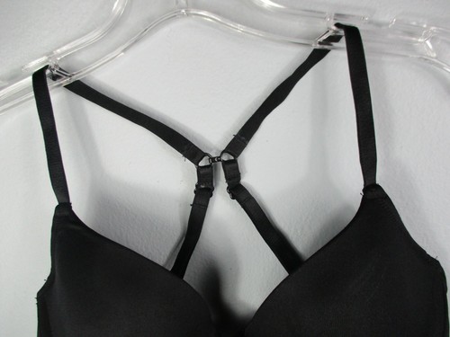 So Wear It Declare It Size 34 B Solid Black Underwire Racerback Convertible Bra - Picture 8 of 12