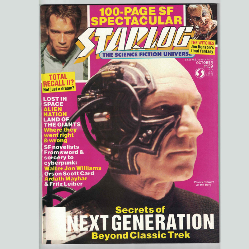 Starlog #159 • Oct 1990 • 100-Page SF Spectacular • Star Trek: TNG • Locutus •