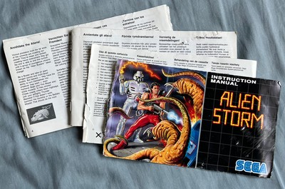 Jeu Vidéo Alien Storm Sur Sega MegaDrive - Version PAL Française - Bon état Avec Notice