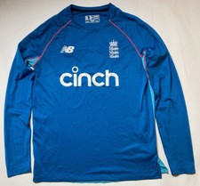 ENGLAND CRICKET Training  LONG SLEEVE jersey shirt NEW BALANCE 2021 adult SIZE M