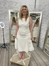 Short high low simple wedding dress