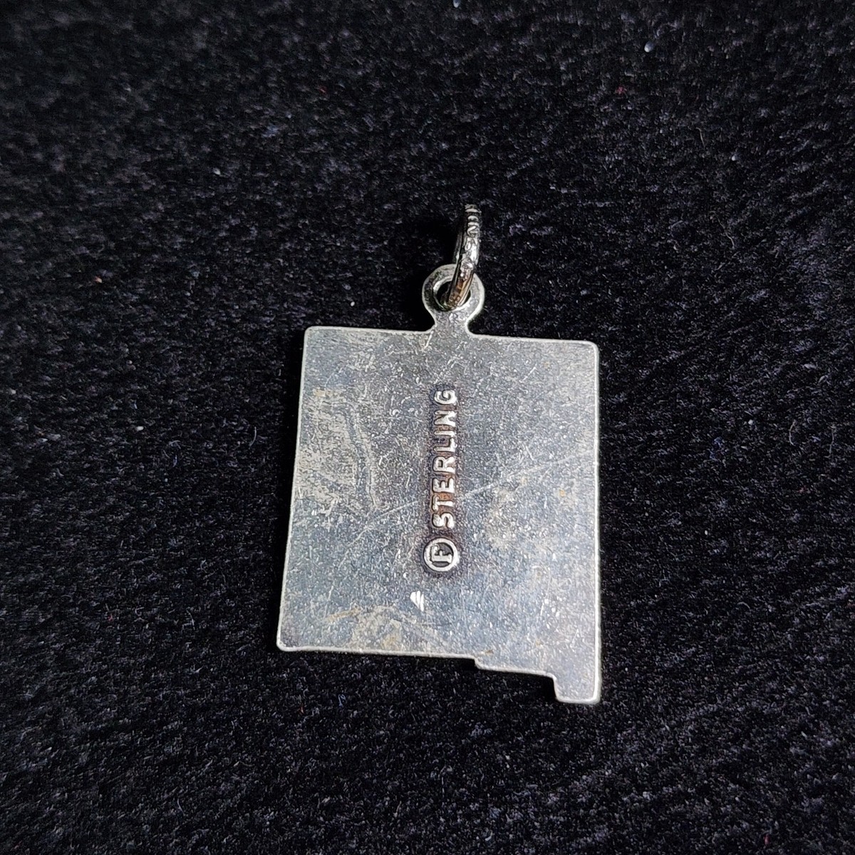 Sterling Silver Vintage New Mexico State Travel Charm View 2