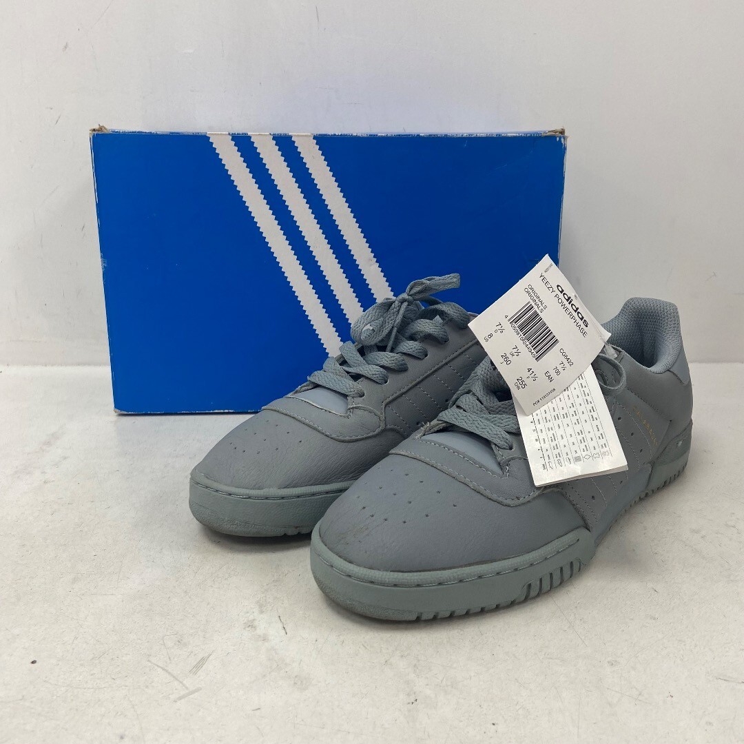 Adidas Yeezy Powerphase Calabasas Trainers Mens UK 7.5 Blue Grey