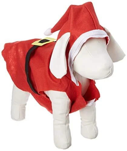 Small Santa Claus Suit with Hat Pet Costume for Dogs and Cats