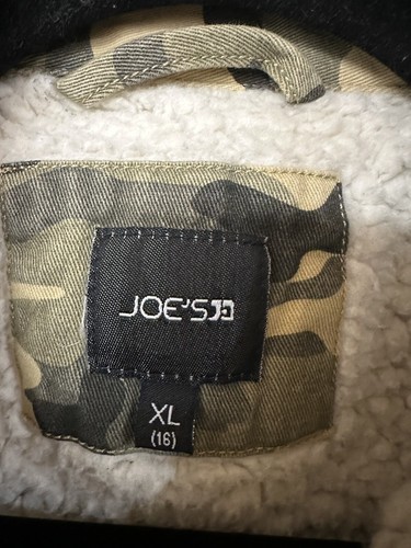 Joe’s Kids Camo Sherpa Fleece Lined Warm Military Camp Snap Button Shirt XL (16) - Picture 12 of 13
