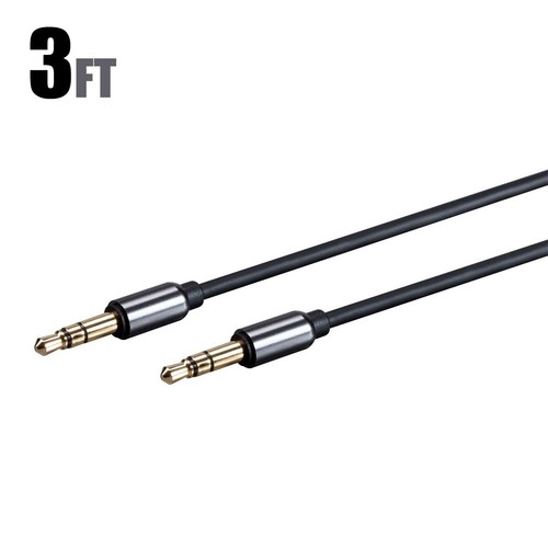 1 3 6 10 15 FT Auxiliary AUX 3.5mm 1/8" TRS Audio Cable MP3 Car Phone Gold Plugs - Picture 7 of 10