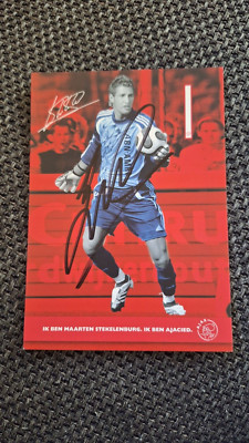 MAARTEN STEKELENBURG # AJAX / HOLLAND WM - AUTOGRAMMKARTE ORIGINAL SIGNIERT
