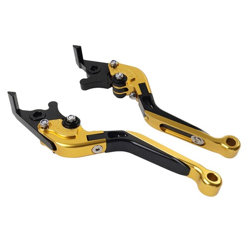 Gold Klappbar Ausziehbar Bremskupplungshebel Für DAYTONA 675 R SPEED TRIPLE R - Bild 3 von 11