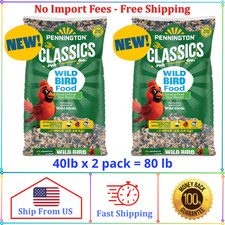 Pennington Classic Wild Bird Feed and Seed, 40 lb. Bag, 2 Pack