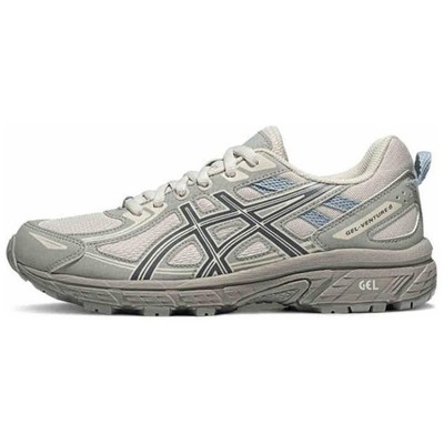 Asics Gel Venture 6 Low Top Trail Running Shoes Women's Gray White MT