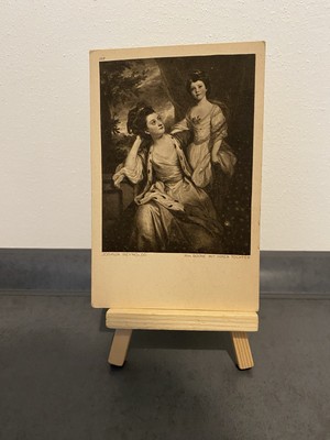 Vintage Postcard Joshua Reynolds, Mrs. Boone With Her Daughter, Art