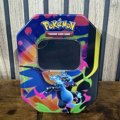 Pokémon TCG Mega Charizard X ex Empty Tin Storage Box Case Only No Cards