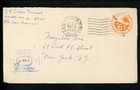 US Postal History Military #UC6 Air WWII Censor BPO 7 1945 Papua New Guinea NY — photo 1