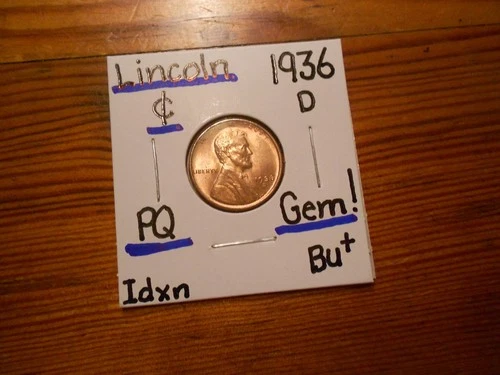 1936D Lincoln Cent Gem BU+ SUPERB!!! PQ!!! EYE APPEAL++++++