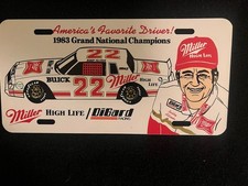 Bobby Allison NASCAR Grand National Champion Miller High Life License Plate #22