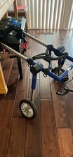 Walkin  Wheels MEDIUM dog wheelchair For Rear Legs Great Condition BLUE To 45lb