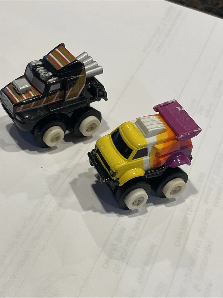 Lot of 2 Vintage Micro Machines Stunt Maniacs Baja Bronco & Kenworth Semi - Image 2 of 4