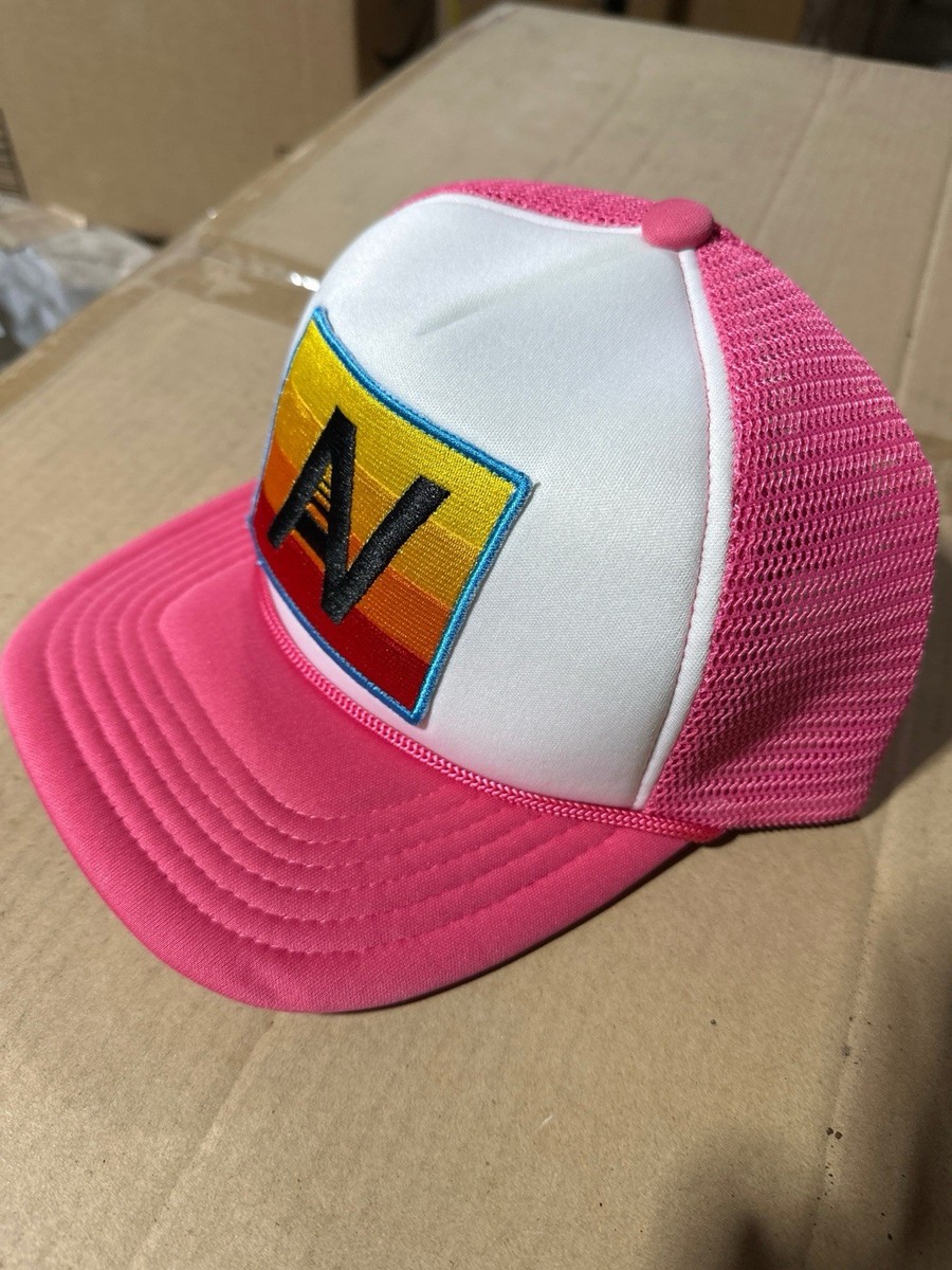 Aviator Nation Neon Pink Trucker Mesh Hat Cap Snap Back  display picture 1
