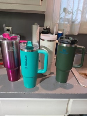 STANLEY TUMBLER HOT/COLD 40 OZ DRINK CUPS - USED LOT Of 4 Bonus 30oz For Free