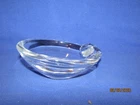 Steuben Crystal Art Glass Signed Snail Olive Bowl Candy Dish Ashtray 5”