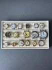 Vintage Watch Heads Lot Mixed Brands Parts Repair Timex Lorus Pulsar Mickey