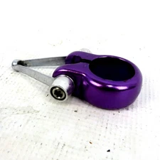 PURPLE ANODIZED SEATPOST CLAMP w/Vintage Dia Compe Cable Guide/Hanger 31.8mm 60g