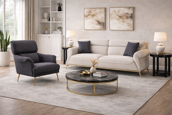 Bequemes Sofa Und Sessel FüR Ihr Wohnzimmer Stil Und Luxus In Einem MöBelstüCk-image
