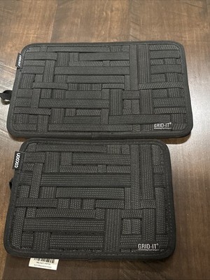 Set Of Cocoon GRID-IT Organizers  for Electronics Wires Chargers Travel Case.