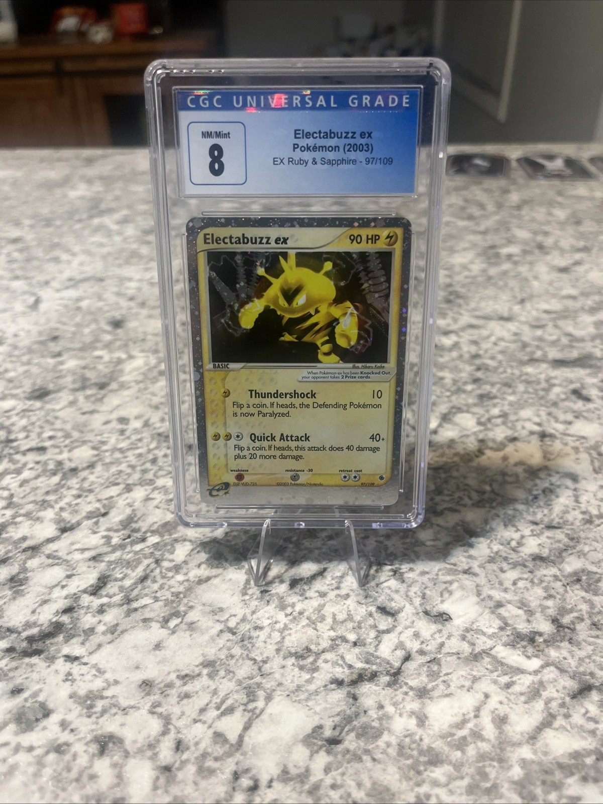 CGC 8.5 Electabuzz ex 2003 EX Ruby & Sapphire 97/109 Holo Pokemon Card