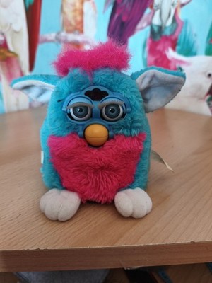 Rate Furby Baby 1999 blau rosa Retro Vintage Sammlerstück Hasbro Electronic Pet