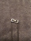 Vintage 1977 GIVENCHY G Logo Gold Plated Rope Necklace Silver bar design -Signed — photo 3