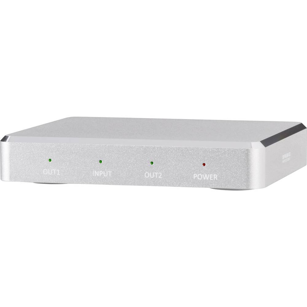 Répartiteur HDMI double sortie SpeaKa boîtier alu compatible 4K