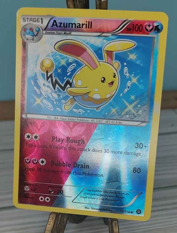 Pokemon Azumarill XY Steam Siege 77/114 Reverse Holo Card Trading Card TCG