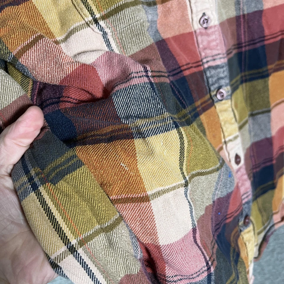 Camisa Patagonia Fjord para mujer XL multicolor a cuadros franela de algodón orgánico Foto 2 de 4