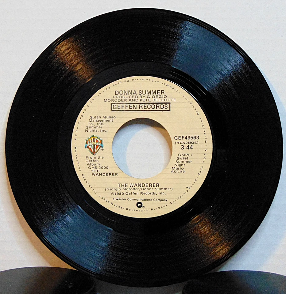 Donna Summer - The Wanderer - 1980 Geffen Records Disco 45 RPM 7" Single Foto 2 de 4