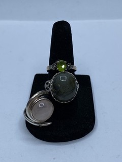 Sterling Silver Assorted Ring Jewelry Bundle 3pcs 13.0g