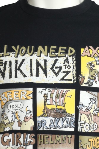 MOSCHINO JEANS- "All You Need to be a Viking"T-shirt, Size Large - Picture 2 of 6