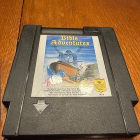 Bible Adventures Black Cart Nintendo Nes Tested & Works Great! Authentic