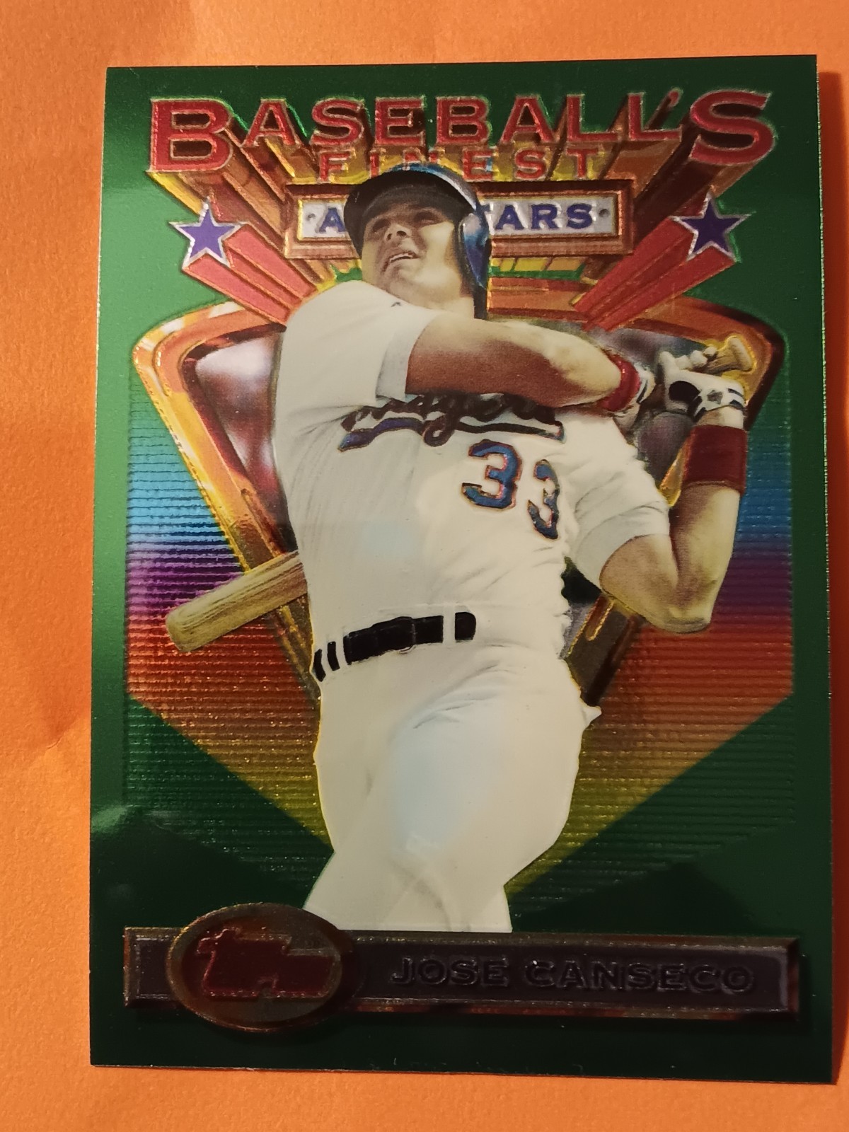 1993 Topps Finest Jose Canseco # 99  Baseball Card All Stars  GEM  MT