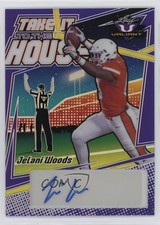 2022 Leaf Valiant Take it to the House Purple 5/15 Jelani Woods #TH-JW1 Auto ms9