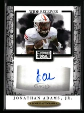Jonathan Adams Jr 2021 SAGE Premier Draft Autographs Black Arkansas State Auto