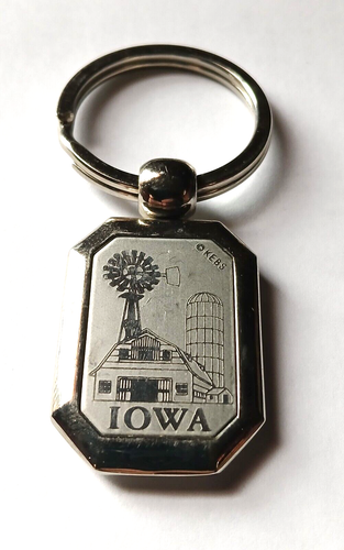 Key Ring Windmill Vintage Iowa Windmill Barn Silo Farm Keyring Keychain | eBay
