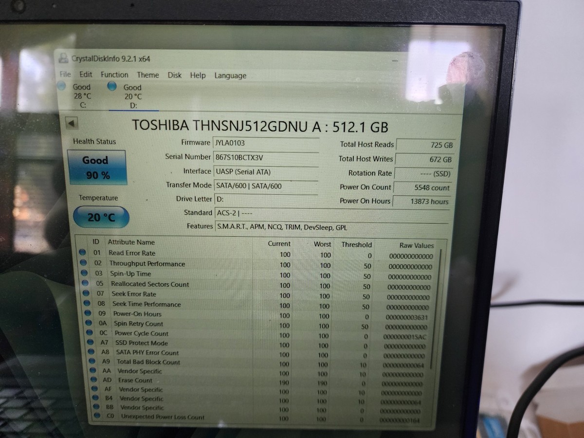 Toshiba THNSNJ512GDNU HG6 Series 512GB MLC SATA 6Gbps M.2 2280 | eBay