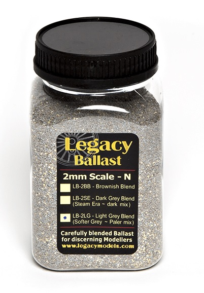 DCC Concepts LB-2LG Light Grey Blend Ballast (Softer Grey  Pale Mix) 2mm N Gauge