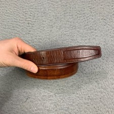 Mezlan Belt Brown Leather Men's 36 Made In Spain 8853/35