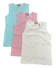 Liz Claiborne Lizwear Tank Top Shirts Set Of 3 Women’s M Blue Pink White VTG 90s
