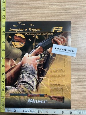 Blaser F3 Gun Trigger Read Your Mind  Paper Print Advertisement