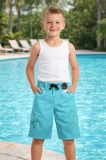 Maui And Son Boys Blue Atol Board Shorts Size 12 MSRP 42.00