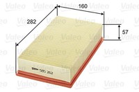 Luftfilter Valeo 585262 Filtereinsatz FüR Saab 900 YS3D 2 Turbo